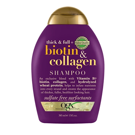 OGX Arabia thick and full biotin and collagen shampoo